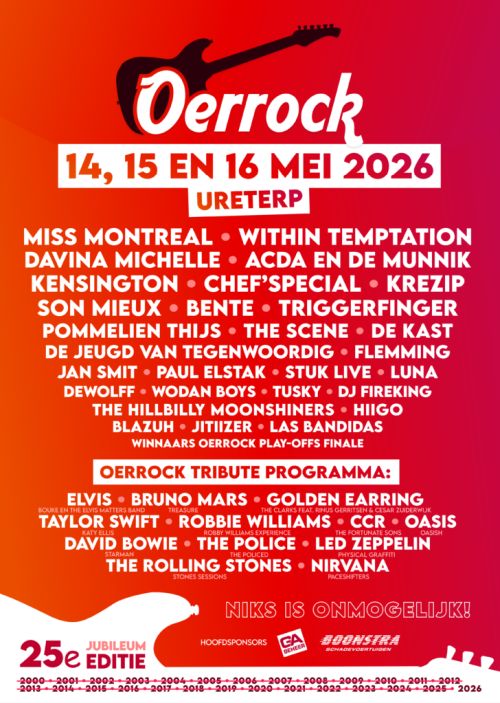 Clarks featuring Rinus Gerritsen and Cesar Zuiderwijk at Oerrock'26 festival May 16 2026
